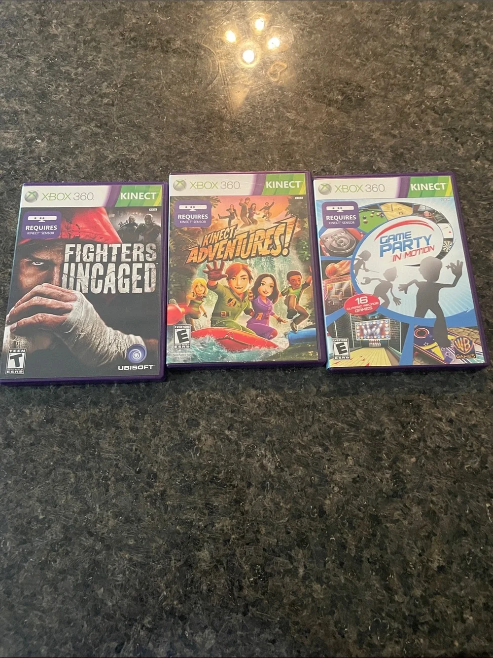 Xbox 360 Kinect Game Bundle - Black - Ubisoft & Warner Bros.